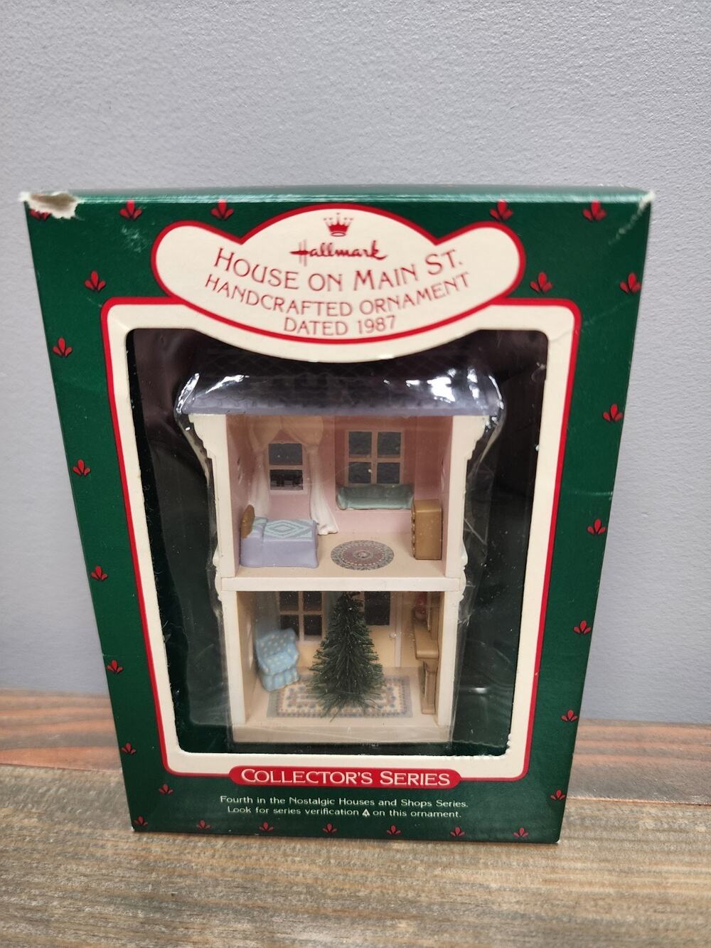 Hallmark Nostalgic Houses Collector Series Christmas Ornament House on Main 1987